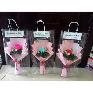 Combo 20 túi kính trong suốt quai giấy size 25x40