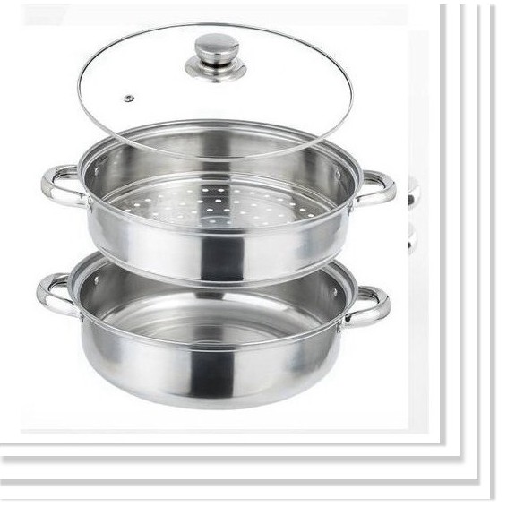 Nồi hấp inox 2 tầng đa năng dùng được cho bếp từ (size 28cm)