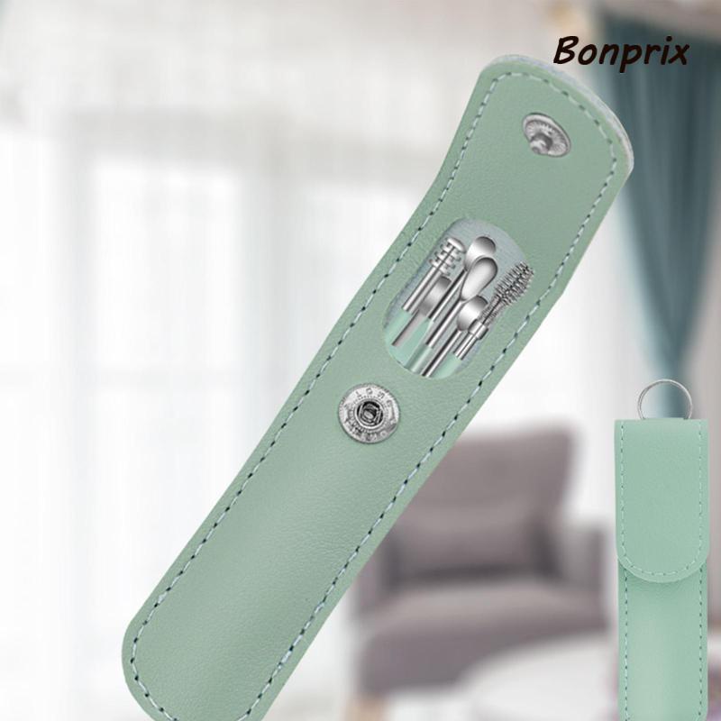 [Hàng mới về] 6 dụng cụ vệ sinh tai kèm túi da tiện lợi