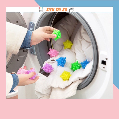 [❌GIÁ Sốc⛔] Bóng giặt gai giặt sạch giảm nhăn ( 1 quả ) 2379