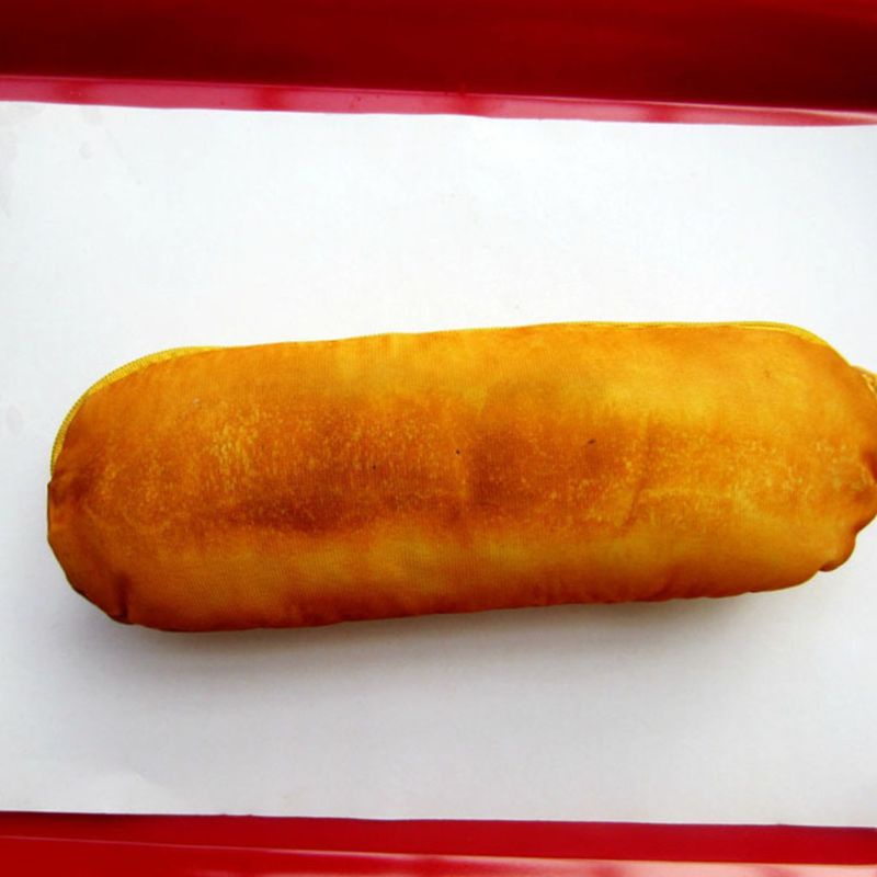 Túi Đựng Bút Hình Bánh Mì Pháp Dễ Thương Cho Bé