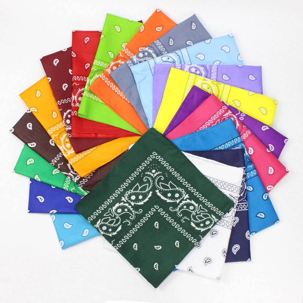 Khăn Turban Bandana Vuông Họa Tiết Độc Đáo Đa Năng MỚI 55x55 cm