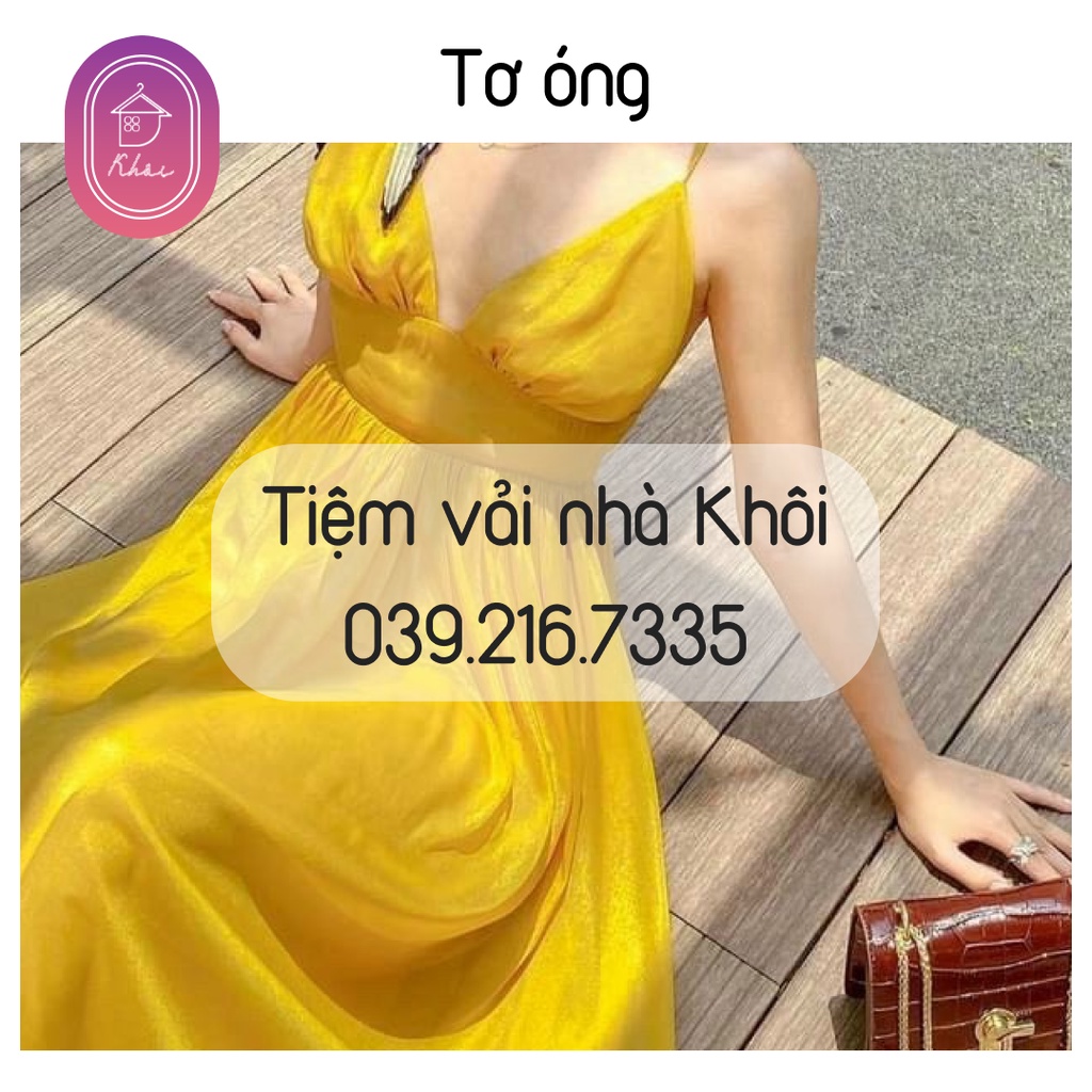 Vải tơ óng cao cấp chất liệu tơ mềm mịn, co giãn nhẹ, mặt vải óng ả
