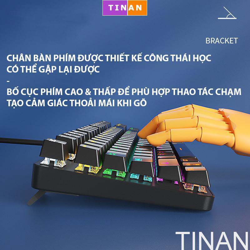 Bàn Phím Cơ Có Dây BOW G19, Có Đèn Nền, Đầu Cắm USB, Dùng Chơi Game, Văn Phòng