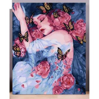 Link Sale Tranh Tô Màu Số Hóa NÀNG THƠ CAO CẤP Đã Căng Khung