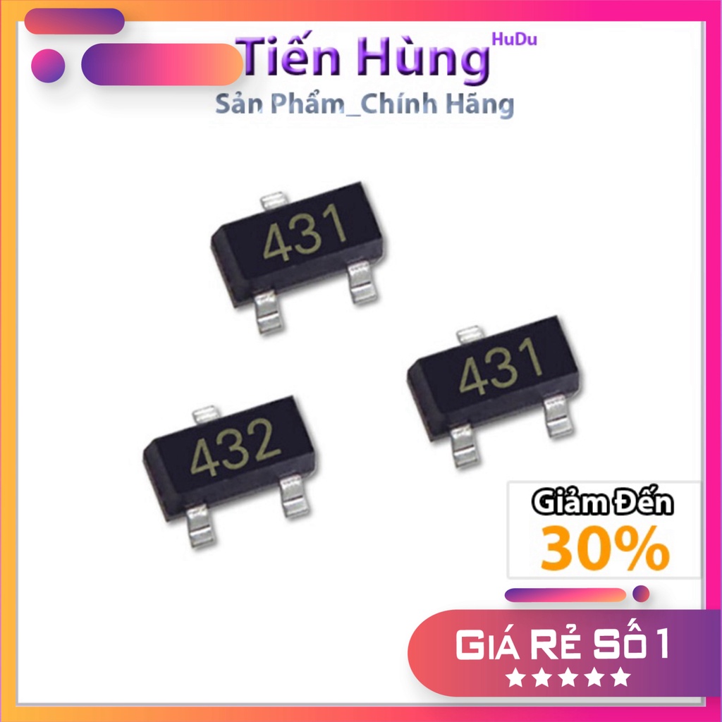 IC TL431 SOT-23 (SMD Dán) (CJ431 431) IC tham chiếu điện áp GIÁ RẺ