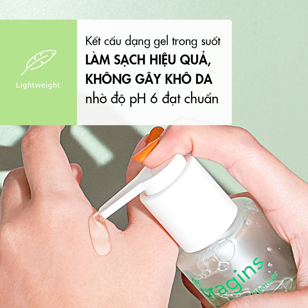 Sữa Rửa Mặt Dành Cho Da Dầu Mụn The Auragins Oil Balancing Gel Cleanser