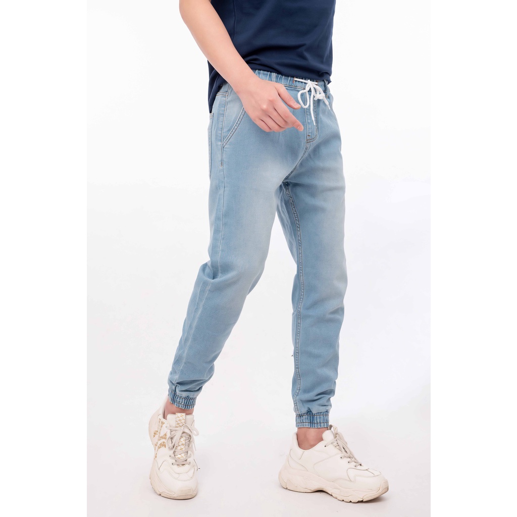 Quần jogger Jean nam co giãn bo gấu năng động Vnline - QJGPB
