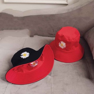 Nón Bucket 2 Lớp Phong Cách GD Hoa Cúc Trắng Nhiều Màu