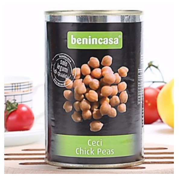Đậu Chick Peas hiệu Benincasa hộp 400g