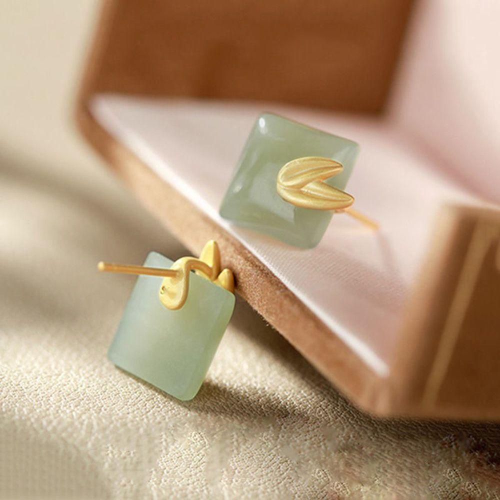 Ngọc Bích PATRICIA|Set Vòng cổ Và Đôi Khuyên Tai Đính Đá Thời Trang Thanh Lịch Dành Cho Nữ