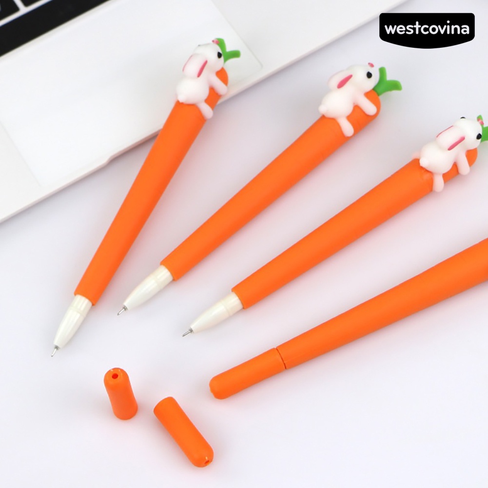 Bút Mực Gel Silicone Ngòi 0.5mm Hình Thỏ Dễ Thương