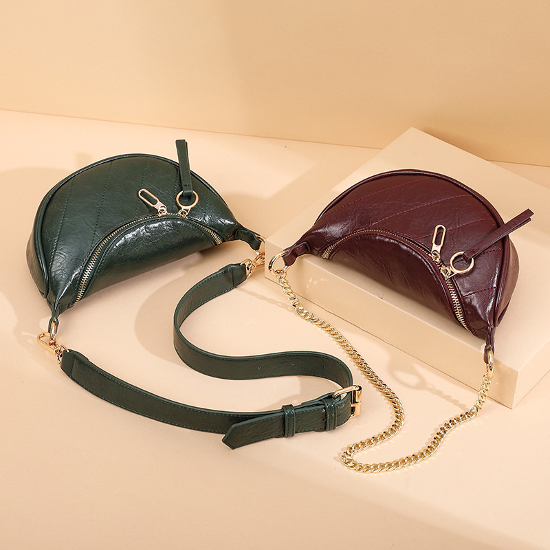 Túi đeo hông IELGY có khóa kéo phong cách cổ điển thời trang cho nữ