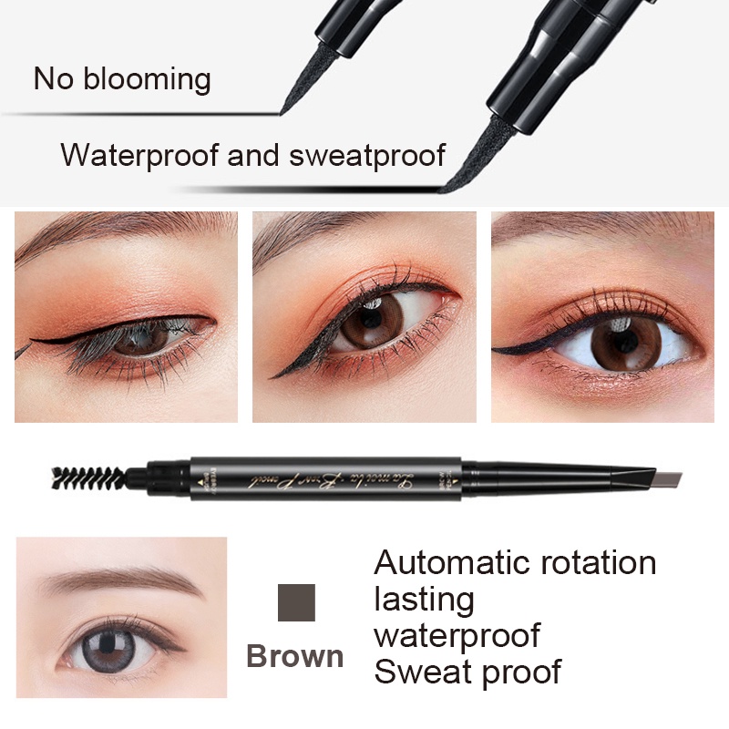 LAMEILA bộ trang điểm 13 sản phẩm Son môi+Mascara+kẻ mắt+Bàn chải trang điểm+Chất lỏng concealer+Lông mi clip+Lông mày dao