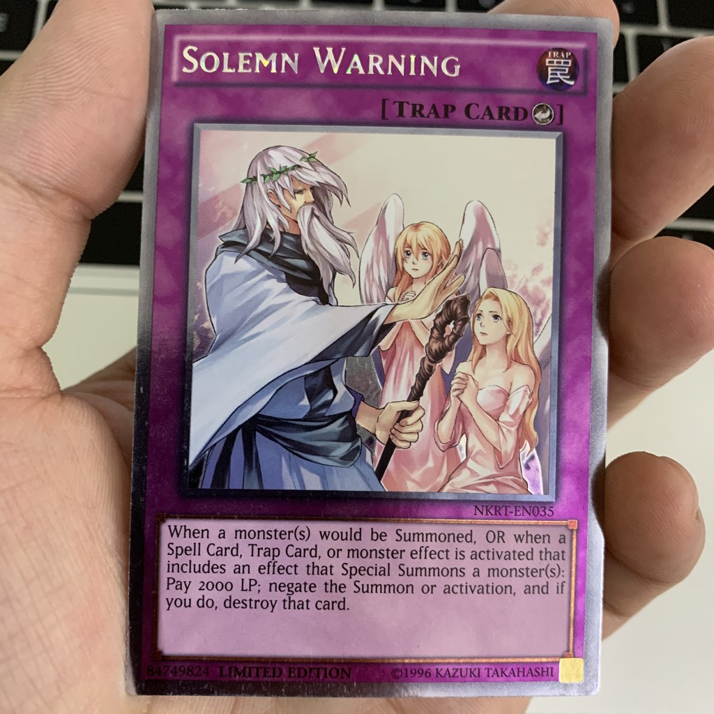 [JP][Thẻ Bài Yugioh Chính Hãng] Solemn Warning