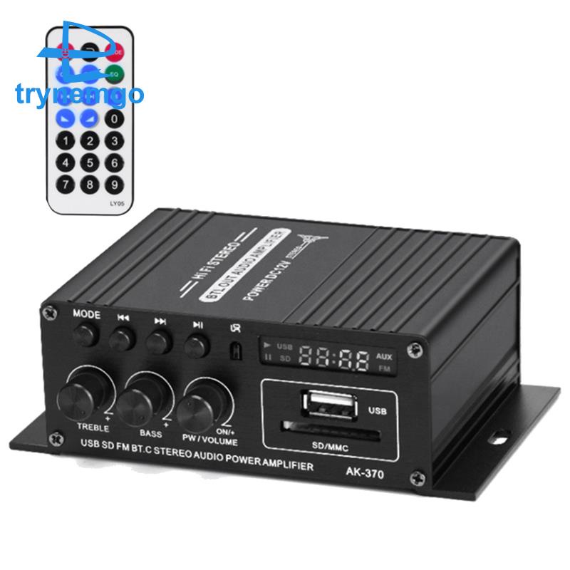 Bộ Khuếch Đại Âm Thanh HiFi 2 Kênh Điều Khiển Từ Xa Cho Xe Hơi / Nhà Ở / Xe Hơi