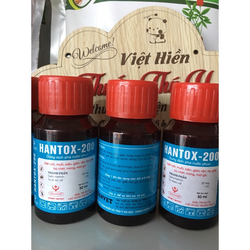 Hantox.Diệt ruồi, muỗi, kiến, gián, rận, ve, ghẻ, bọ chét, mòng, mạt gà