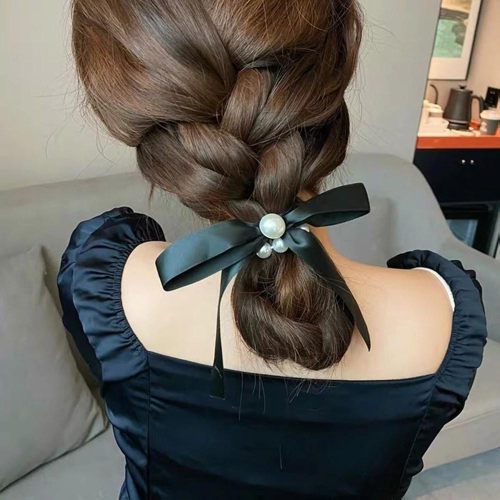 Dây Buộc Tóc Cao Su Thắt Nơ Ruy Băng Hàn Quốc WMES15H