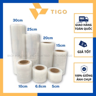 Màng pe loại 5cm, 10cm, 15cm, 20cm, 25cm, 30cm, 35cm - màng pallet quấn hàng hóa, quấn vali, quấn bụng spa,...