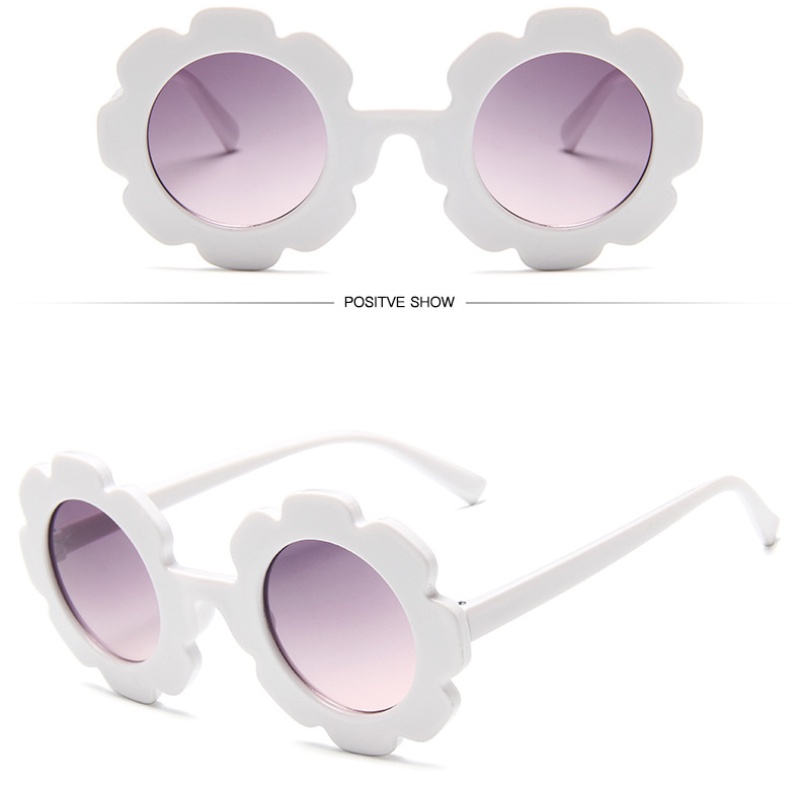 Kính Mát Hình Hoa Hướng Dương Tròn Dễ Thương Cho Bé 3-10 Tuổi