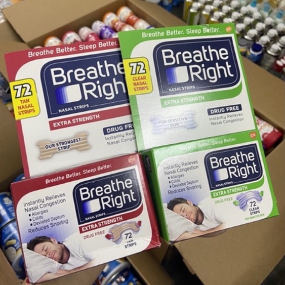 Miếng dán chống ngáy Breathe Right - Tách lẻ