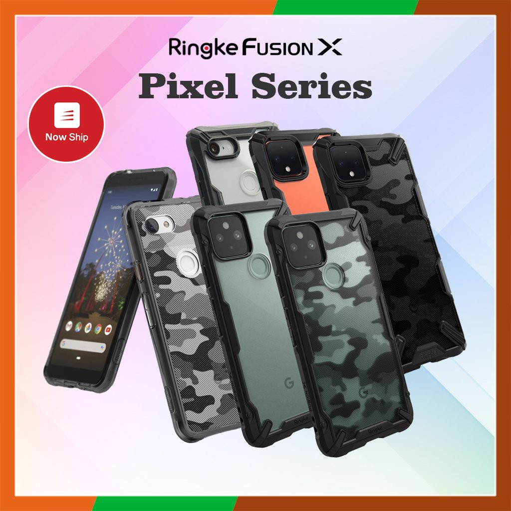 Ốp lưng Google Pixel 3,3A,3A XL, 3XL,4,4A 5G, 4XL, 5 chống sốc Ringke Fusion X chính hãng Korea