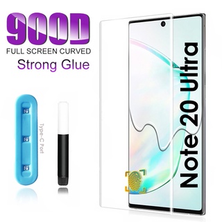 Kính cường lực keo UV dành cho màn hình Samsung Galaxy Note 20 Ultra 10 9 8 Plus