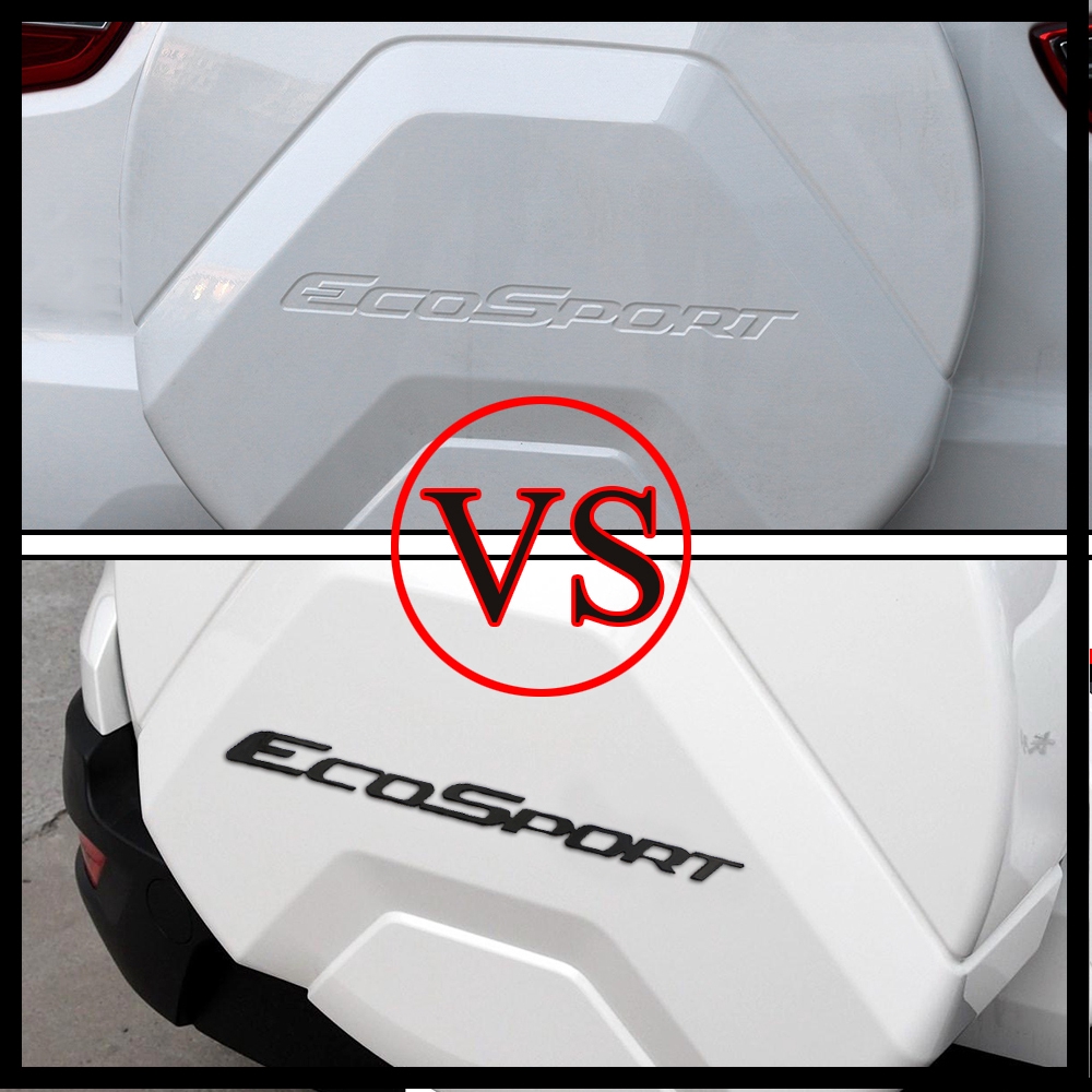 Hình dán trang trí bánh xe dự phòng cho xe Ford New Ecosport 2018 2019