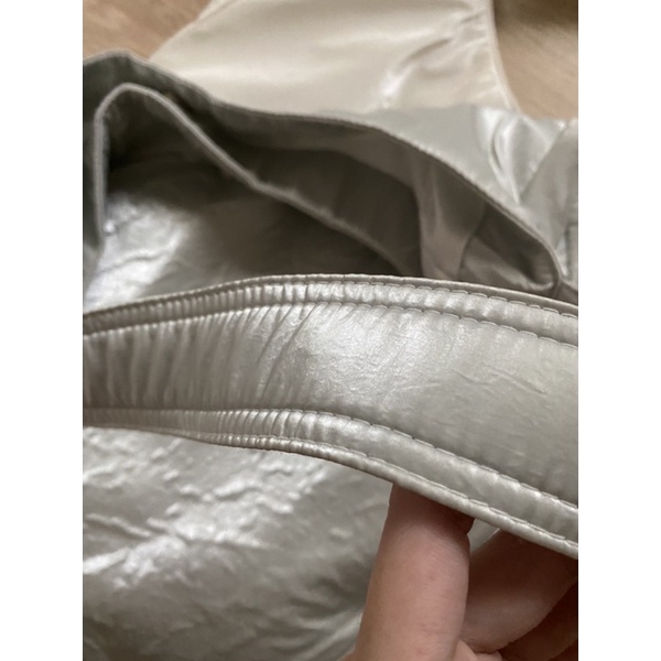 Túi đeo vai eggbag màu bạc