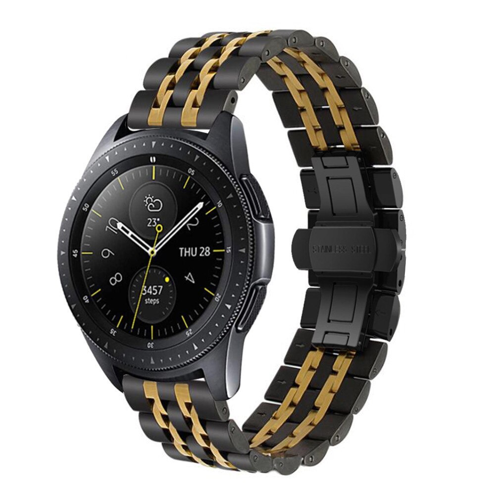 HUAWEI Dây Đeo Inox Cho Đồng Hồ Thông Minh Samsung Galaxy Gt2 20mm 22mm 46mm Active2 Gear S2 S3