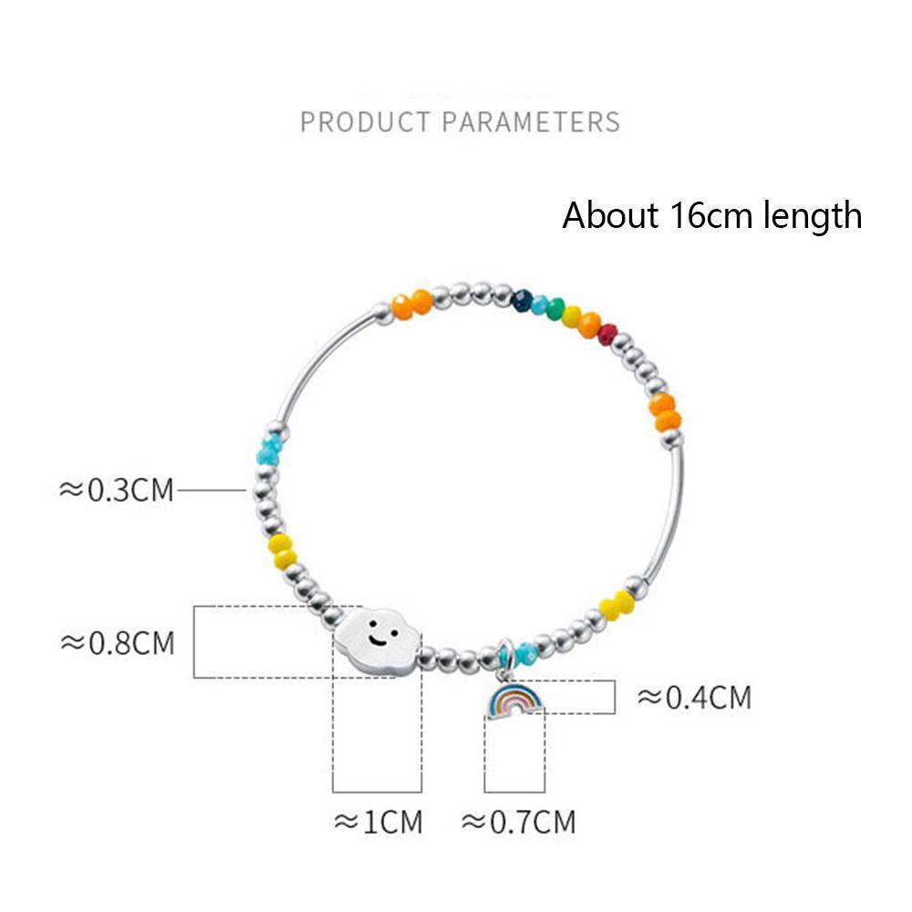 Vòng Tay Chuỗi Hạt Mặt Hình Đám Mây Dễ Thương Cho Bạn Gái