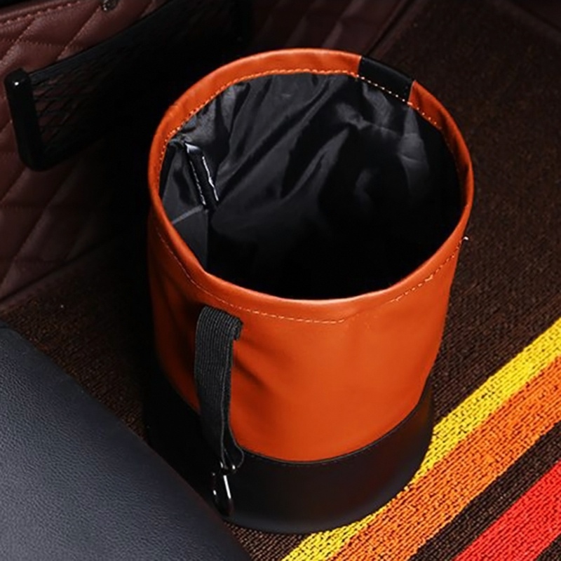 Rox Thùng Rác Da Chống Thấm Nước Có Thể Gấp Gọn Tiện Dụng Cho Xe Hơi