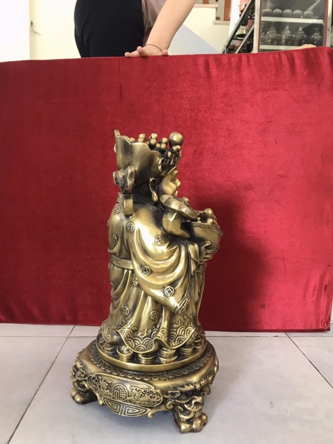 Tượng Thần Tài Vật Phẩm Phong Thuỷ Tài lộc Chiêu tài bằng đồng