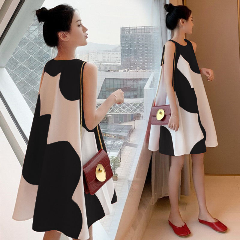 Đầm Suông Sát Nách Phong Cách Hàn Quốc Dành Cho Mẹ Bầu | BigBuy360 - bigbuy360.vn