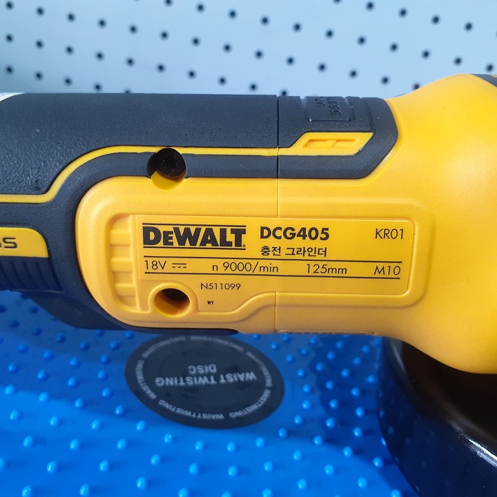 Máy mài cầm tay 18V/BL Dewalt DCG405N - KR ( Thân máy không kèm pin và sạc )