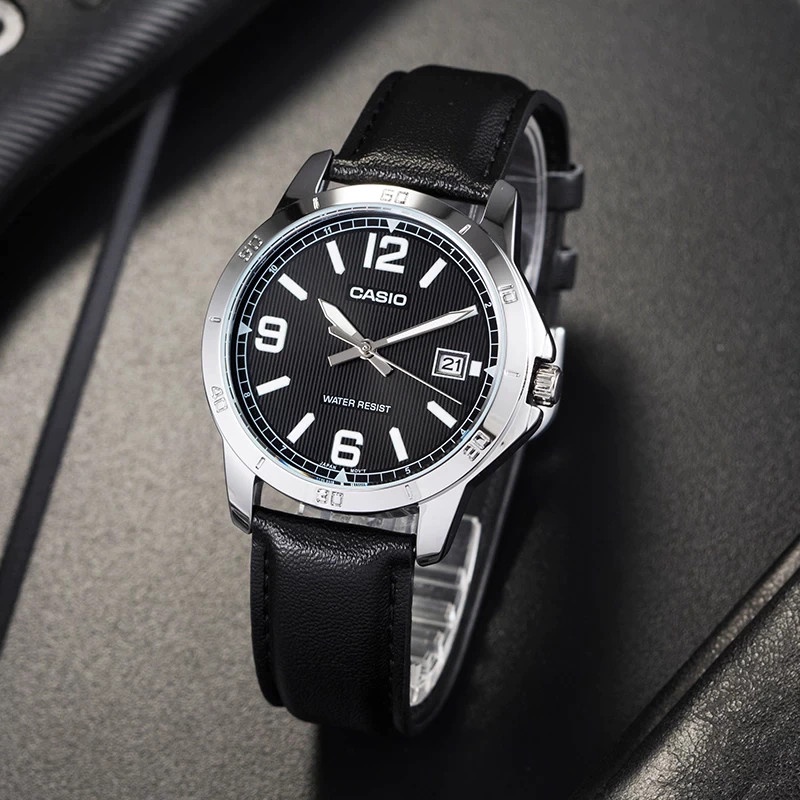 Đồng hồ nam dây da Casio MTP-V004L-1BUDF chính hãng