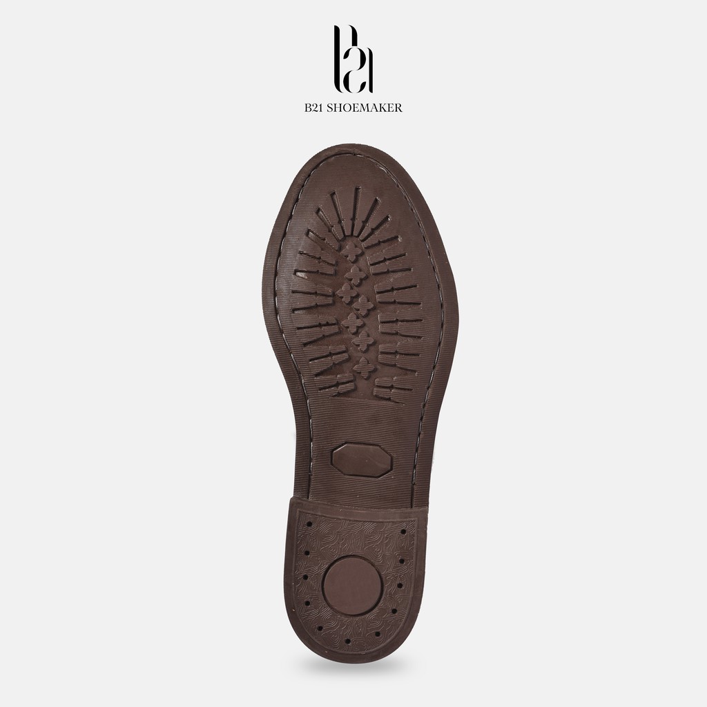 Giày Tây Nam Da Bò Trơn Bóng Đế CORK NIKTRIAL Lót Giày Tăng Chiều Cao Đệm Khí Tăng 2cm Phong Cách Retro  - B21 Shoemaker