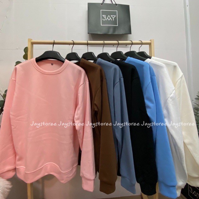 Áo sweater Trơn nỉ bông❤️/Nam nữ Unisex/SWEATER TRƠN ❤️