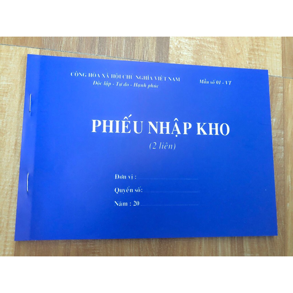 Phiếu Xuất Kho Phiếu Nhập Kho 2 liên A5 thông tư 107/2017 giấy đẹp 60 tờ 100 tờ