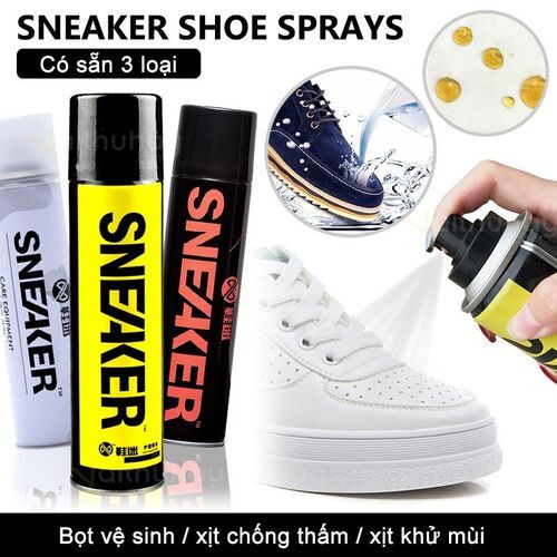 Chai xịt nano chăm sóc giày Sneaker - Vệ sinh sạch, chống thấm và khử mùi