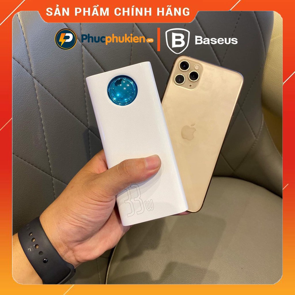 [Mã ELMS4 giảm 7% đơn 500K] Sạc dự phòng 30000mah | Pin dự phòng 30000mah sạc nhanh chuẩn PD và QC 3.0 chính hãng Baseus