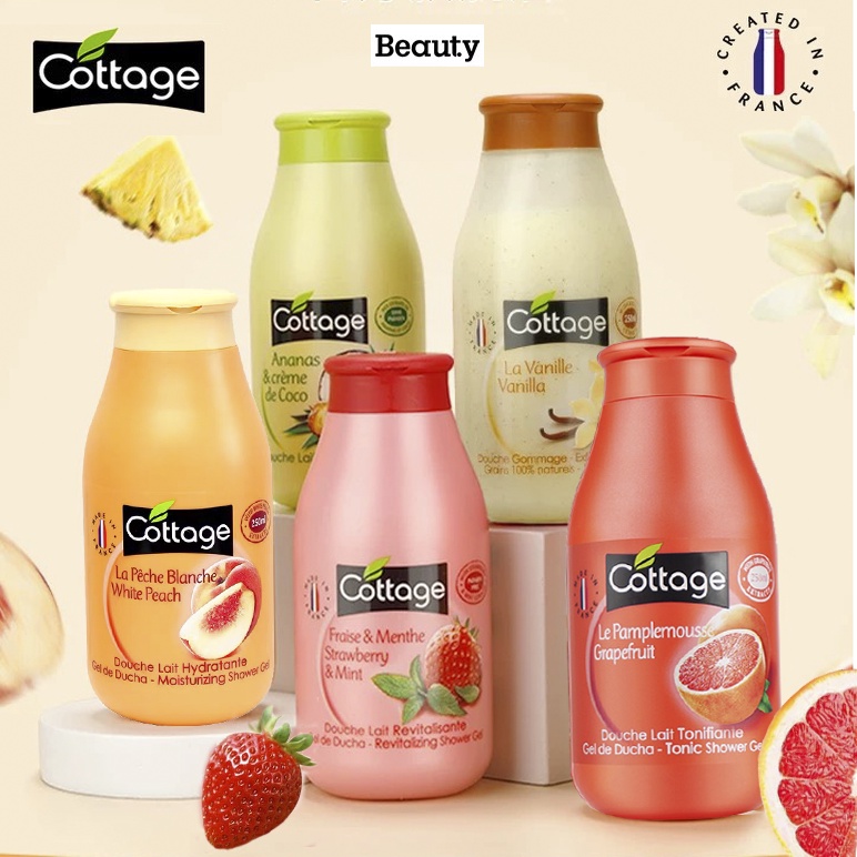 SALE- Sữa tắm Cottage nội địa Pháp chai 250ml GIAO MÙI NGẪU NHIÊN