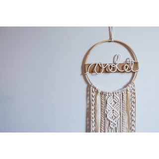 Vòng MACRAME treo tường trang trí GẮN TÊN