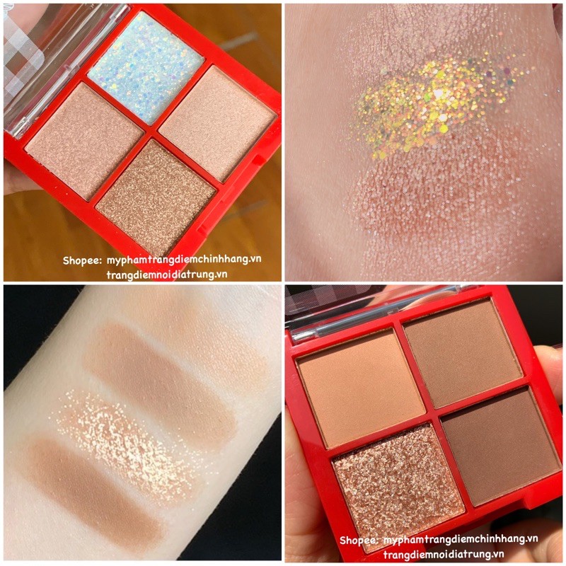 Phấn Mắt Nhũ Diamond Glint Dupe 3CE - Màu Mắt Kim Tuyến Lấp Lánh Eyeshadow Palette