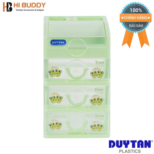 Tủ Nhựa Duy Tân Tomi Nhỏ 4 Ngăn No.219/4 |15.5 x 19 x 25 cm | Chuyên dùng đựng bút viết, Mỹ phẩm, vật dụng nhỏ...
