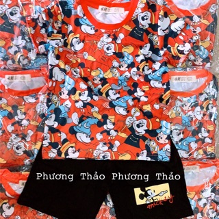 BỘ CỘC MICKY ĐỎ QUẦN ĐÙI HM cắt tag