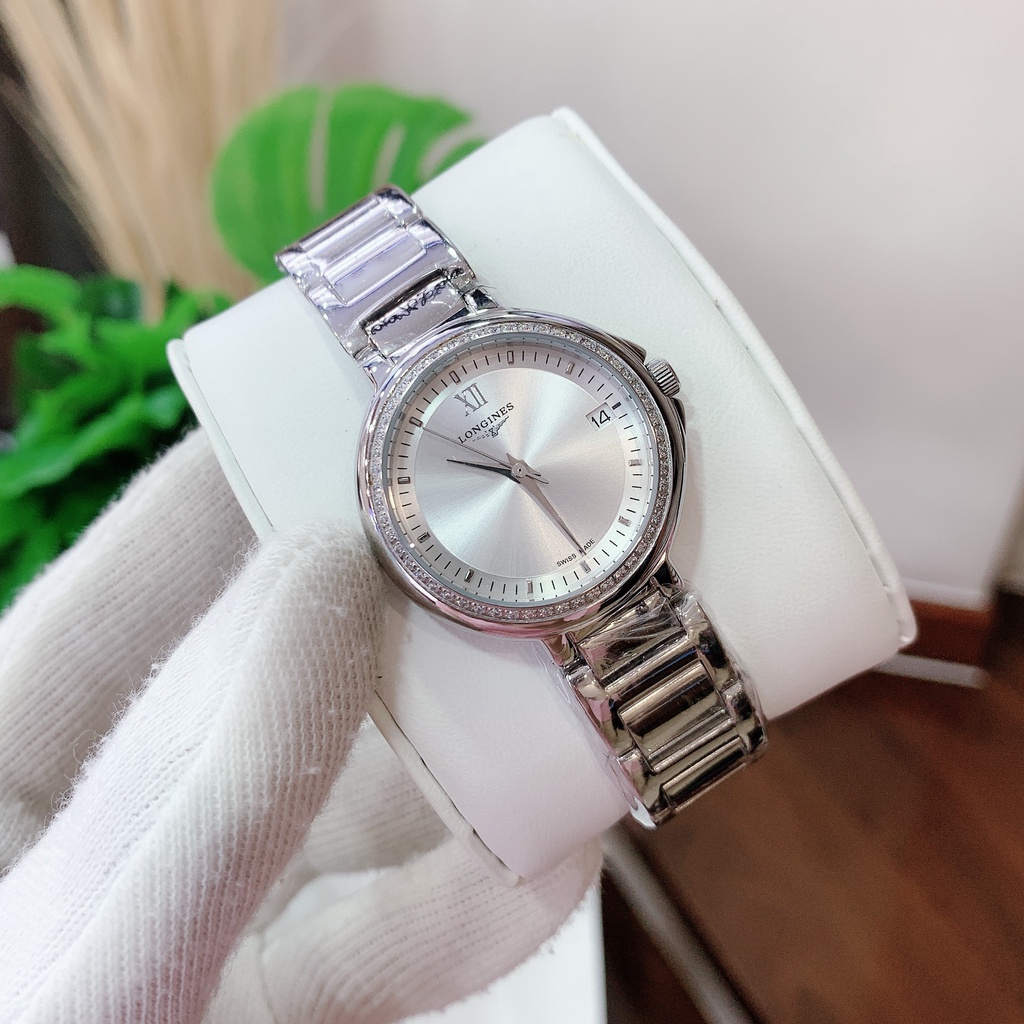 Đồng Hồ Nữ Longines Diamond - Size 30mm - Có Lịch Ngày