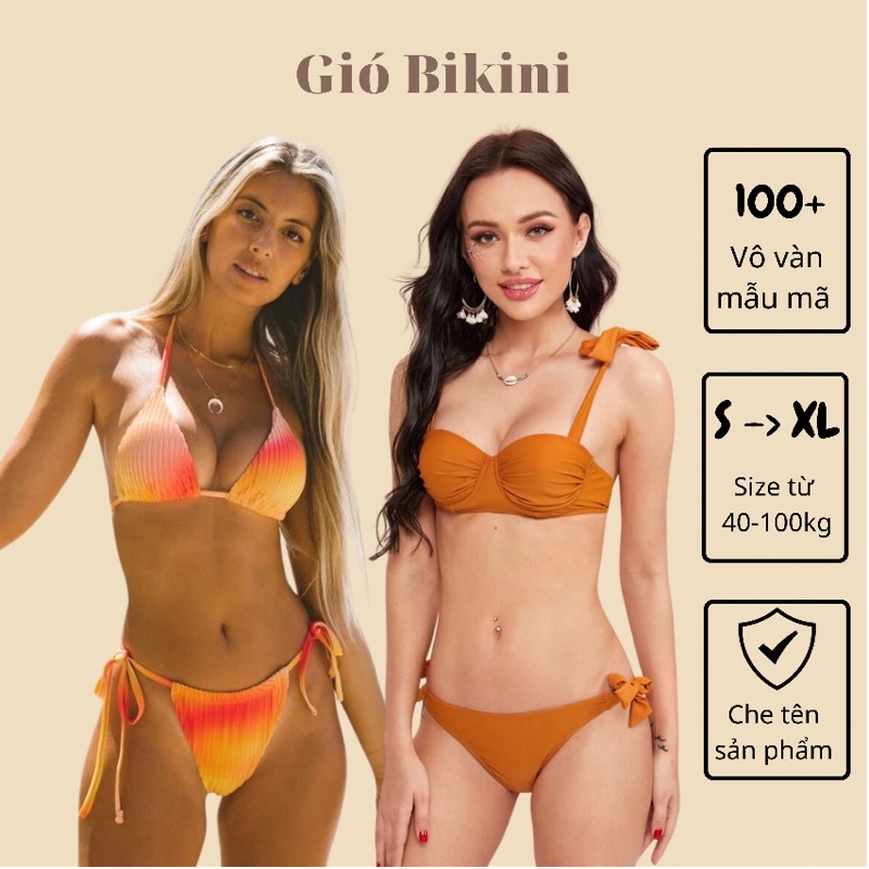 Bikini 2 mảnh, bikini 1 mảnh xuất dư. Đồ bơi nữ đẹp size S M L (Inbox chọn mẫu)