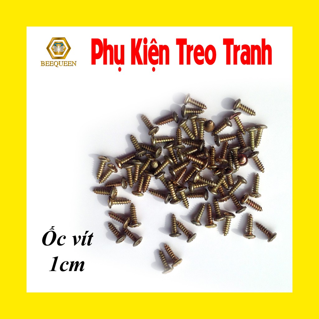 Combo 5-10 bộ đinh, ốc, móc treo tranh không cần khoan đục tường