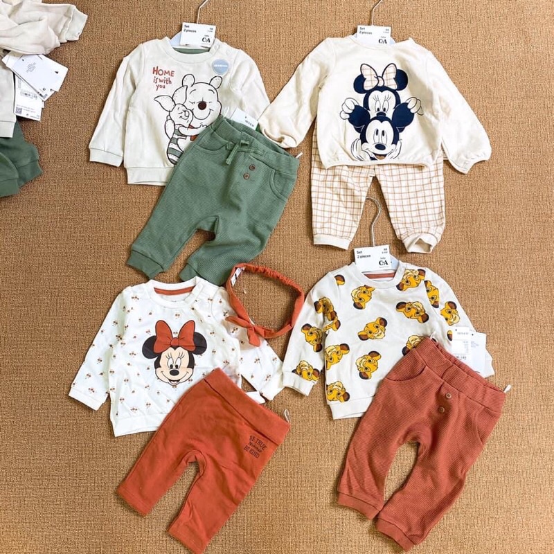 Set nỉ C&A dư xịn bé trai, bé gái